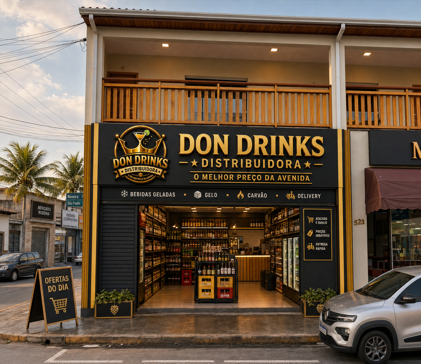 Fachada da Don Drinks Distribuidora
